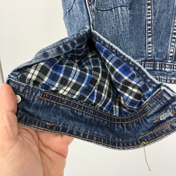 Buffalo David Bitton distressed denim jean jacket, XS - Picture 7 of 11